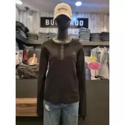 버커루 여성 와플 티에리 긴팔 티셔츠 19 B251TS504P