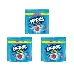 [해외](3팩 구성)Nerds 너드 구미 젤리 클러스터 캔디 Very Berry 524g