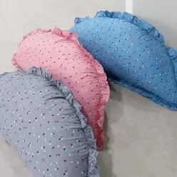 하트 반달쿠션 커버 등받이 대쿠션 만두 등커버