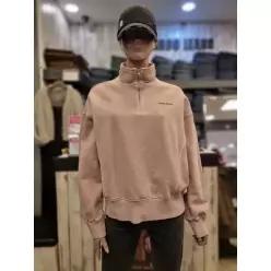 버커루 여성 2단쭈리 그래픽 다잉 루즈핏 하프집업 32 B235TS560P