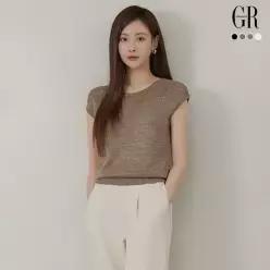 (런칭가 69,900원) (26SS) 시퀸 크로쉐 캡슬리브 니트 4종