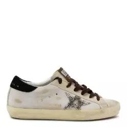 [Q11]GOLDEN GOOSE GWF00101F00874612526 여성 스니커즈 BEIGE AND BLACK LEATHER SUPER STAR SNEAKE