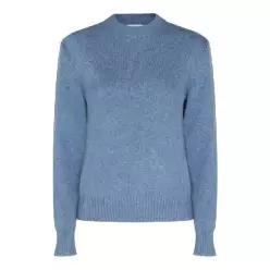 [Q11]BOTTEGA VENETA A000HTV6UG04876 여성 맨투맨 스웨트셔츠 LIGHT BLUE WOOL SWEATSHIRT