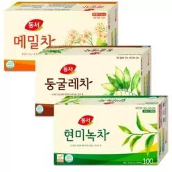 동서 둥글레차/ 메밀차/ 현미녹차 100T 200T 동서식품 탕비실 탕비물품 대용량