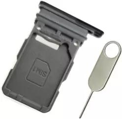 삼성 갤럭시 S21 5G G991U / 플러스 G996U 울트라 G998U용 폰선 교체용 싱글 SIM 카드 트레이(팬텀 블랙) Black