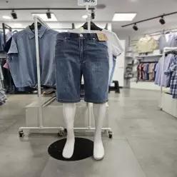 케이티알파쇼핑50569054뱅뱅 06 남성 6부 루즈핏 청반바지 NQM324