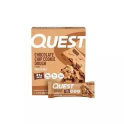 Quest Nutrition 초콜릿 칩 쿠키 반죽 단백질 바, 21g 단백질, 4, 순 탄수화물, 1g 설탕, 고섬유, 글루텐