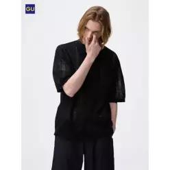 유니클로 UNIQLO GU워셔블부클레니트셔츠반팔 E48674700000 3740979