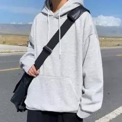 [하프클럽/]남성 베이직 루즈핏 긴팔 후드티 가을 데일리 상의