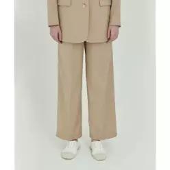 벤시몽 BENSIMON 3 TUCK SET UP WIDE PANTS - BEIGE 136640 333853