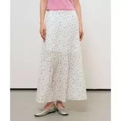 제너럴아이디어 GENERALIDEA 플라워 셔링 맥시 스커트 [WHITE] / GF2LSK521 GF2LSK521WH 3388099