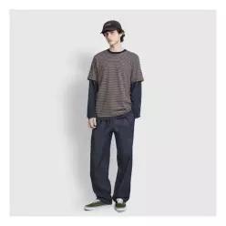 자주 JAJU/자주 남 데님 밴딩 팬츠_네이비 3662167
