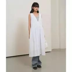 제너럴아이디어 GENERALIDEA 루즈핏 슬리브리스 플라워 원피스 [WHITE] / GF2LOP517 GF2LOP517WH 3388072