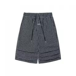 더바이닐하우스 THEVINYLHOUSE THREE-QUARTER CHECK PANTS NAVY