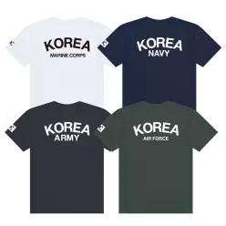 남성 여성 아미 ROKA/ROKAF/ROKMC/ROKN 코튼 쿨링 라운드반팔 티셔츠 S-7XL