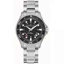 Hamilton 해밀턴 네이비 스쿠버 40mm 블랙 다이얼 스틸 남성용 시계 H82415130 713175