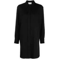 Alexander McQueen 울 셔츠 미니 드레스 781003QJAAC TP434961253