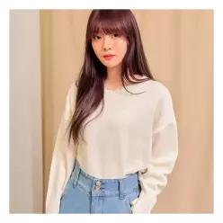 반에이크 심쿵 라운드 니트_OB03TOME03Z