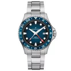 Hamilton 뉴 해밀턴 카키 네이비 스쿠버 오토 GMT 43mm 블루 다이얼 남성용 시계 H82535140 713172