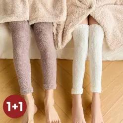 러브핑코 1+1 니트롱 레그워머 따뜻한 수면양말 양말세트 롱워머 무릎워머 언더웨어