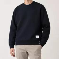 톰브라운 6F MJT085A 03377 415 스트라이프 맨투맨 네이비
