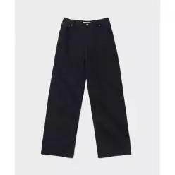 튜드먼트 TTUDEMENT 윤경 PICK COTTON TWILL WIDE PANTS_BLACK