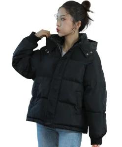 다운 재킷 여성 다운 코트 짧은 길이 안솜 아우터 코트 방한 봄 가을 겨울