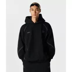 HDEX 에이치텍스 윙드 로고 컬러 블럭 후디 (Black)386105