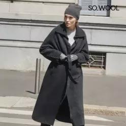 쏘울 라쿤 이중직 니트 코트[런칭 가격259,900원]