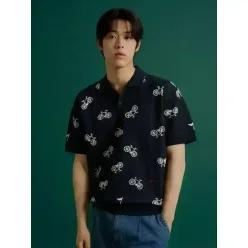 [빈폴] [26SS 30%OFF] [다리아송] 올오버 반소매 니트 네이비 (BC6451K10R)