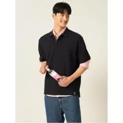 [빈폴멘] 헤리티지 피케 칼라넥 티셔츠  블랙 (BC5442C915)