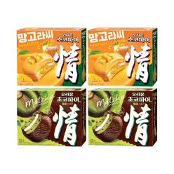 오리온 초코파이 망고라씨맛 12입, 2개 + 초코파이 말차쇼콜라 12입, 2개