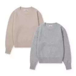 엑스트라파인 메리노울100 소프트 라운드니트 WOMEN_9color 468248 매너그램
