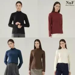 NNF 여성 모크넥 티셔츠 5종 (NWH-5)