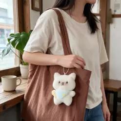 인형 열쇠고리 먹보 캐릭터 가방 참 장식 귀여운 동물 고리 파우치 달기 피규어 굿즈