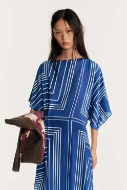 ZARA 자라 LIMITED EDITION 패턴 미디 원피스 프린트 8004 856 020