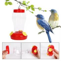 1pcss 조류 급수기 병 플라스틱 꽃과 철 후크와 야외 정원 Hummingbird Feeder 걸기
