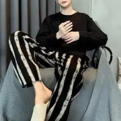 실내복 홈웨어 투피스 수면잠옷 가을잠옷 남성잠옷 잠옷 남성홈웨어 남상잠옷 EWFKLZV512