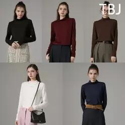 () 26FW 여성 기모 모크넥 티셔츠 5종