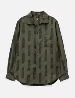 니들스 Pin-Tuck Collar Shirt - Abstract Jacquard 270714