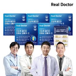 [리얼닥터] 초임계 알티지 장용성 오메가3 60캡슐 5개 (10개월분) / 비타민D 비타민E 저온 초임계 추출