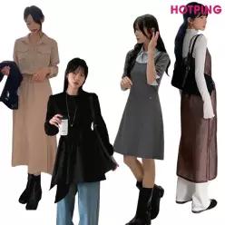 [핫핑] 44~110/가을 베스트&신상/원피스/레이어드/뷔스티에/셔츠원피스/롱.미니.미디/데님/니트/루즈핏/하객룩/빅사이즈