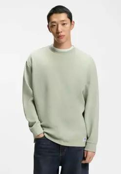 HUGO 휴고 누울로 - 긴 소매 상의 오픈 그린 7785086