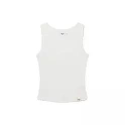 글로니 GLOWNY G CLASSIC SCOOP NECK S리 LEEVELESS WHITE