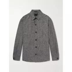 26 FW 제냐 그레이 캐시미어 린넨 실크 혼방 오버셔츠 TP574837875