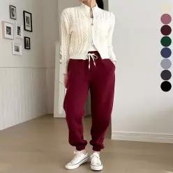 여성 겨울 밴딩 기모바지 조거팬츠 트레이닝 바지
