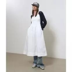 제너럴아이디어 GENERALIDEA 레이스 슬리브리스 롱 원피스 [WHITE] / GF2LOP505 265324