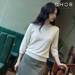 코어 어센틱 실크 모크넥 니트 3종