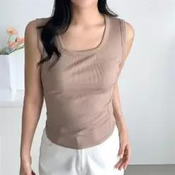 [하프클럽/셀러허브_여성트랜드패션]데일리 여자 데일리 무지 유넥 비스 둥