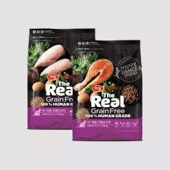 하림펫푸드 더리얼 캣 그레인프리 크런치 사료 3.2kg (닭고기+연어 시니어) 노령묘